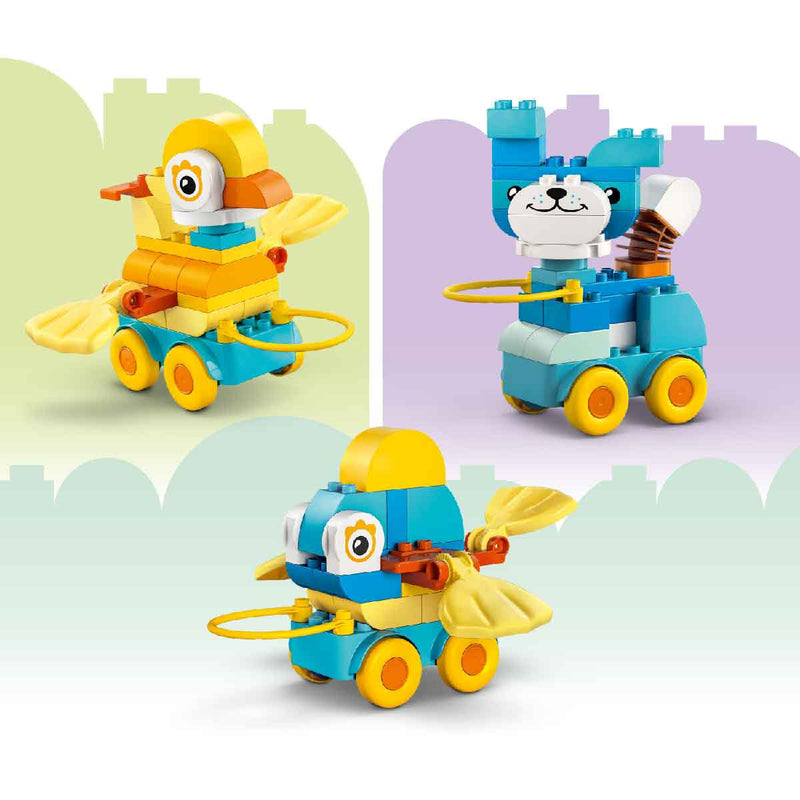 Đồ Chơi Lắp Ráp 3 Trong 1 Động Vật Đi Trên Bánh Xe LEGO DUPLO 10448 - ảnh 3