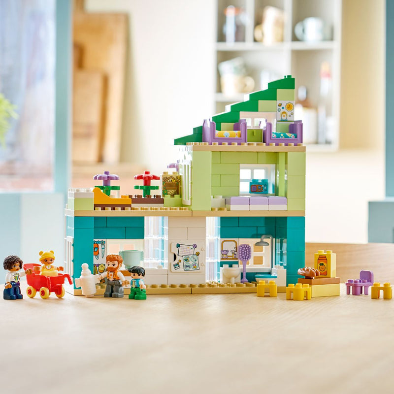Đồ Chơi Lắp Ráp 3 Trong 1: Ngôi Nhà Hiện Đại Kèm Nhân Vật LEGO DUPLO 10470 (166 chi tiết) - ảnh 5