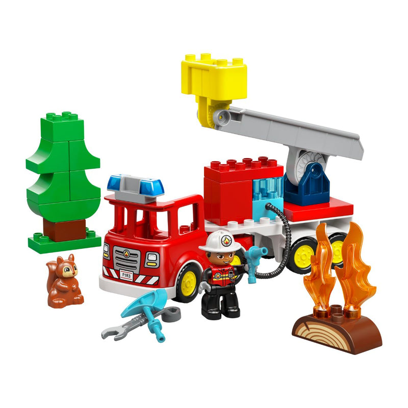 Đồ Chơi Lắp Ráp Xe Cứu Hỏa Kèm Vòi Phun Nước Và Lính Cứu Hỏa LEGO DUPLO 10473 (28 chi tiết) - ảnh 5