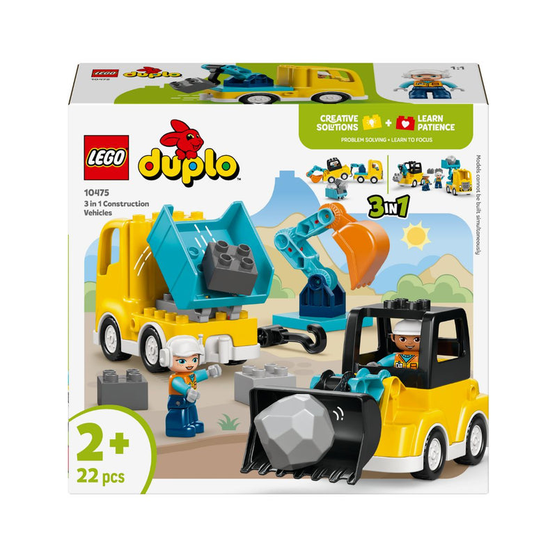 Đồ Chơi Lắp Ráp 3 Trong 1: Xe Công Trình LEGO DUPLO 10475 (22 chi tiết) - ảnh 2