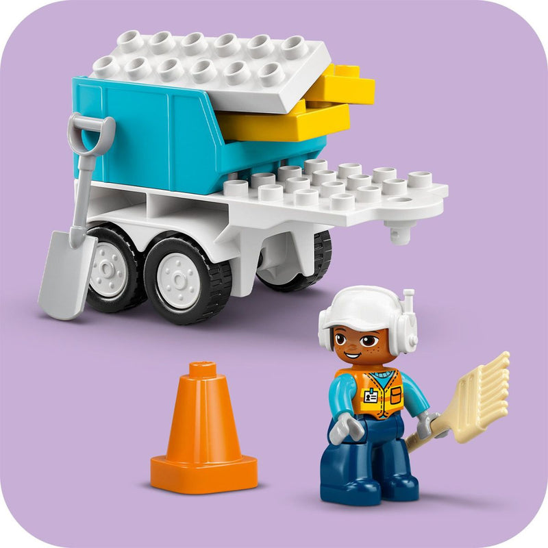Đồ Chơi Lắp Ráp 3 Trong 1: Công Trường & Xe Công Trình LEGO DUPLO 10476 (84 chi tiết) - ảnh 6