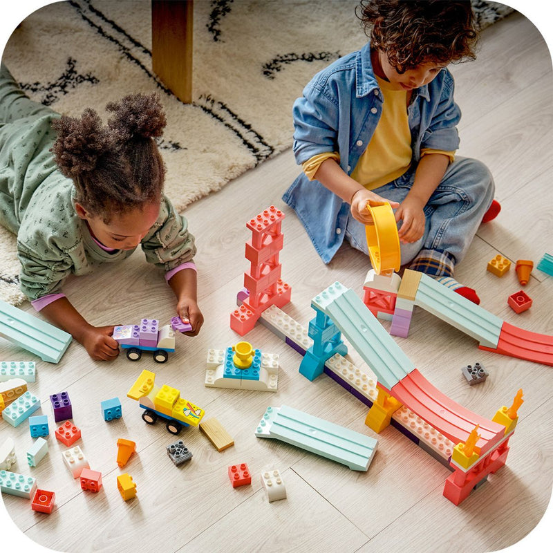 Đồ Chơi Lắp Ráp Bộ Đường Đua Với Phương Tiện 3 Trong 1 LEGO DUPLO 10478 (111 chi tiết) - ảnh 5