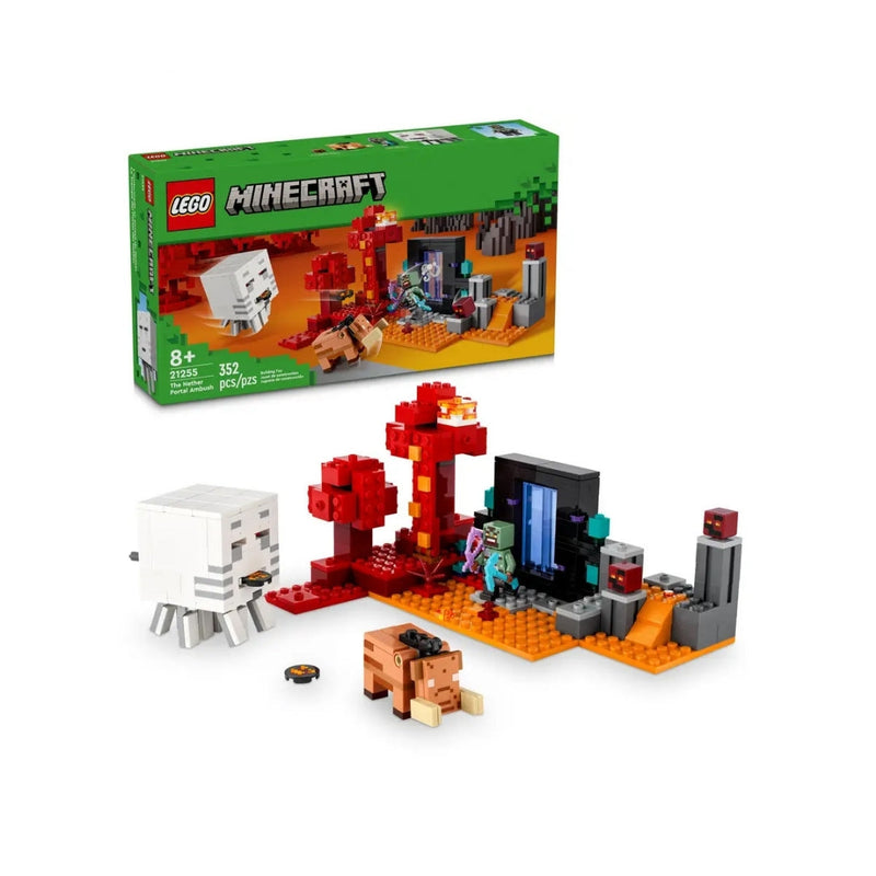 Đồ chơi lắp ráp Cuộc phục kích cổng địa ngục Nether LEGO MINECRAFT 21255 (352 chi tiết)