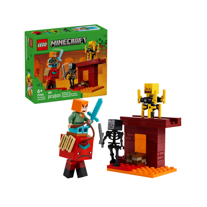 Đồ Chơi Lắp Ráp Trận Chiến Dung Nham Địa Ngục Nether LEGO MINECRAFT 21266 (99 chi tiết)