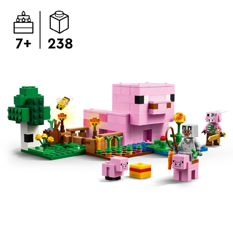 Đồ Chơi Lắp Ráp Ngôi Nhà Của Những Chú Heo Con LEGO MINECRAFT 21268 (238 chi tiết) - ảnh 5