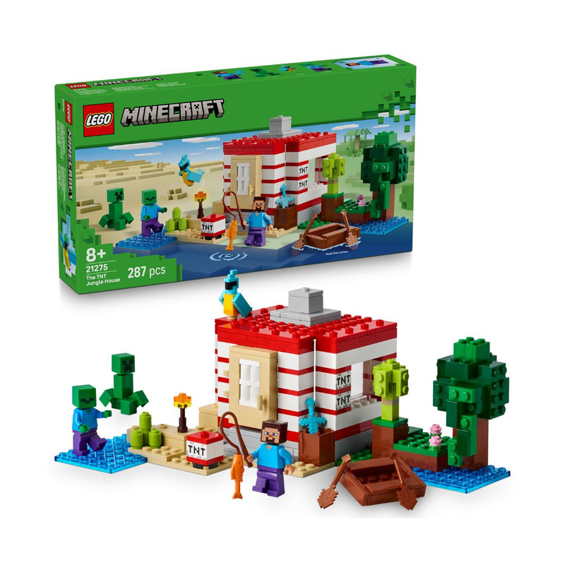 Đồ Chơi Lắp Ráp Pháo Đài TNT Trong Rừng LEGO MINECRAFT 21275 (287 chi tiết)