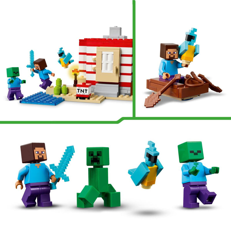 Đồ Chơi Lắp Ráp Pháo Đài TNT Trong Rừng LEGO MINECRAFT 21275 (287 chi tiết) - ảnh 6