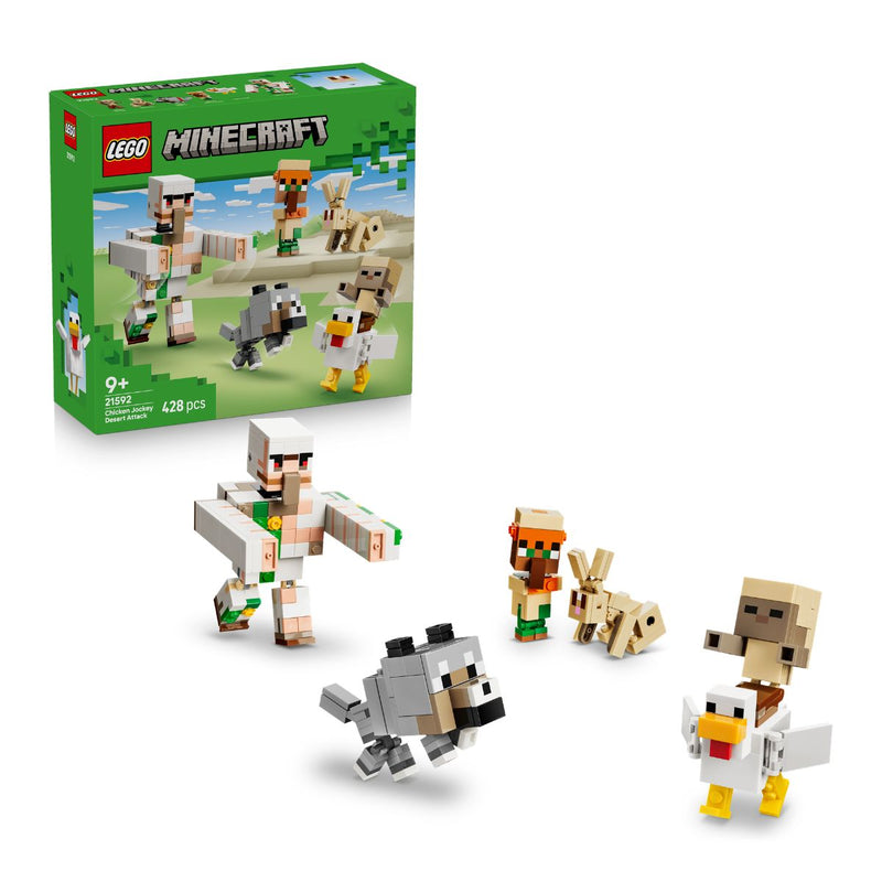 Đồ Chơi Lắp Ráp Cuộc Tấn Công Sa Mạc Của Chicken Jockey LEGO MINECRAFT 21592 (428 Chi Tiết)