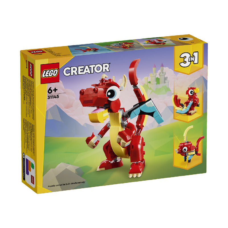 Đồ chơi lắp ráp Rồng đỏ may mắn LEGO CREATOR 31145 (149 chi tiết) - ảnh 2