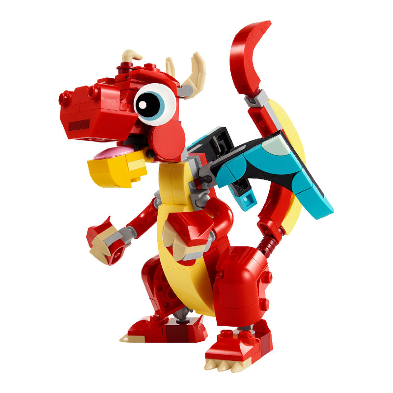 Đồ chơi lắp ráp Rồng đỏ may mắn LEGO CREATOR 31145 (149 chi tiết) - ảnh 3