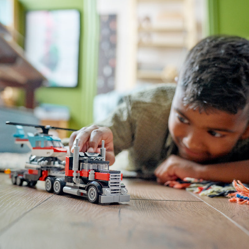 Đồ chơi lắp ráp Xe tải vận chuyển trực thăng LEGO CREATOR 31146 (270 chi tiết) - ảnh 5