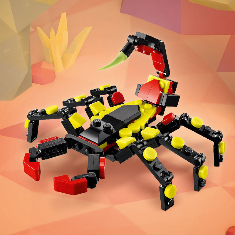 Đồ Chơi Lắp Ráp Động Vật Hoang Dã: Con Nhện Kỳ Lạ LEGO CREATOR 31159 (153 chi tiết) - ảnh 5