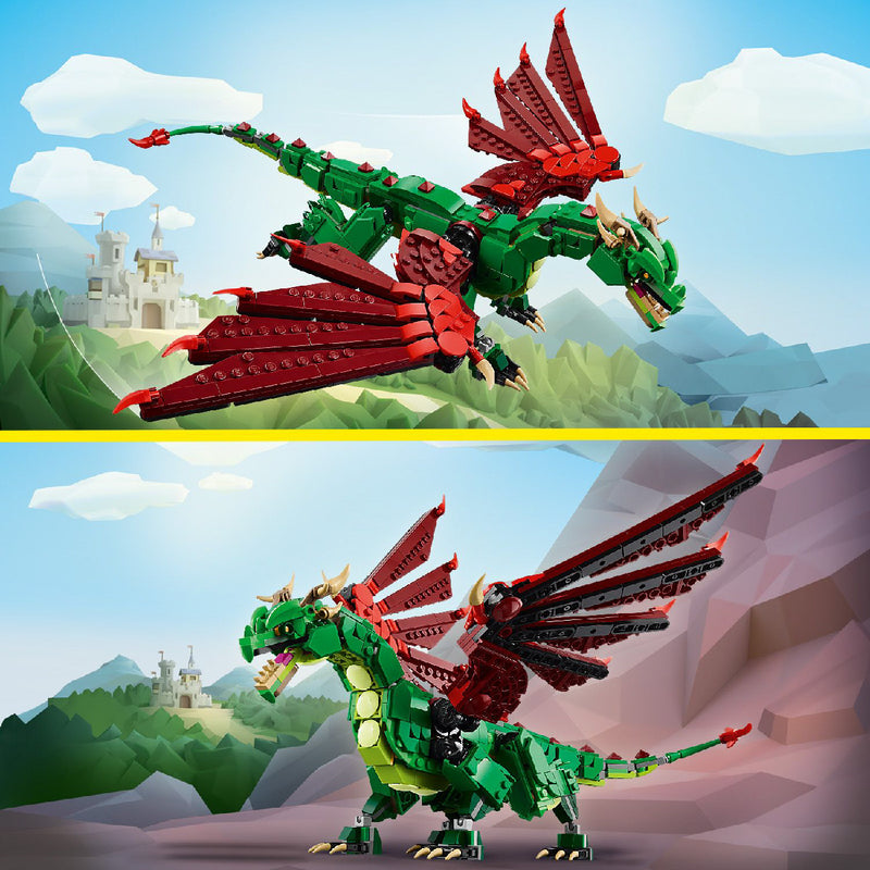 Đồ Chơi Lắp Ráp Rồng Trung Cổ LEGO CREATOR 31161 (715 chi tiết) - ảnh 5