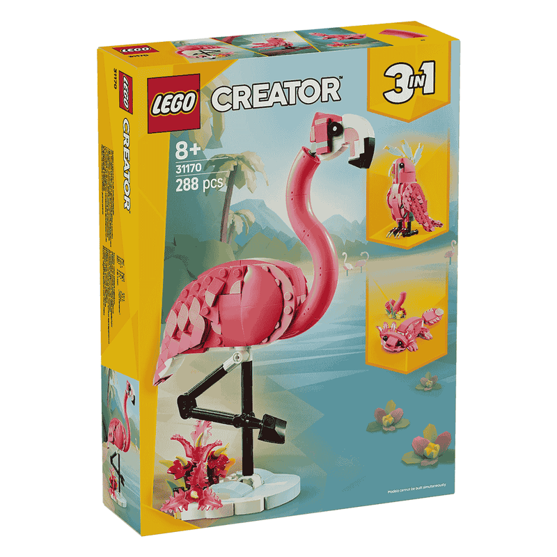 Đồ Chơi Lắp Ráp Động Vật Hoang Dã: Hồng Hạc LEGO CREATOR 31170 (288 chi tiết) - ảnh 2