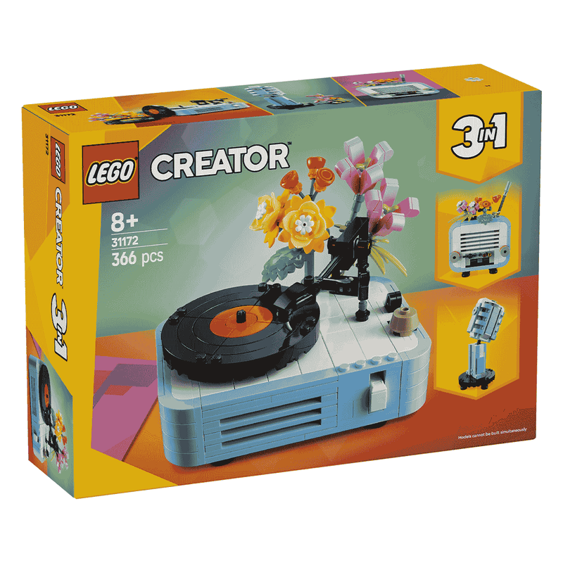 Đồ Chơi Lắp Ráp Máy Nghe Nhạc Đĩa Than Và Hoa LEGO CREATOR 31172 (366 chi tiết) - ảnh 2