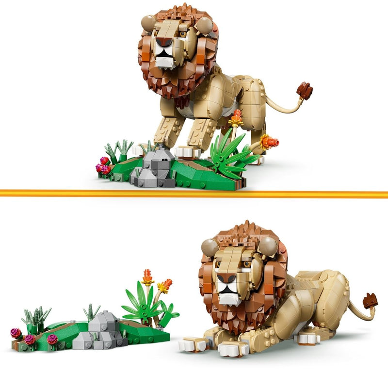 Đồ Chơi Lắp Ráp Động Vật Hoang Dã: Sư Tử Oai Phong LEGO CREATOR 31386 (839 chi tiết) - ảnh 6
