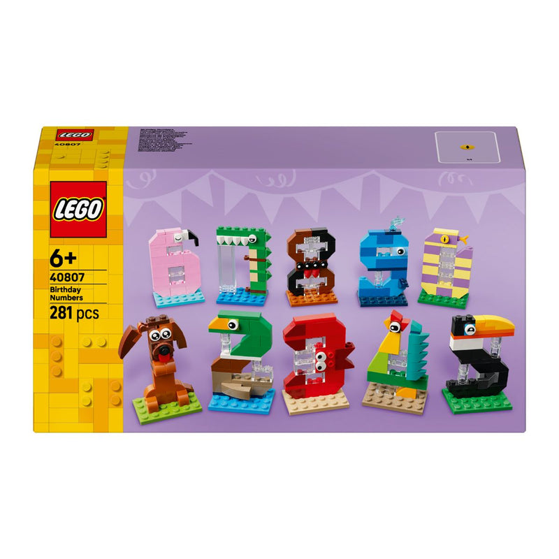 Đồ Chơi Lắp Ráp Con Số Sinh Nhật LEGO SEASONS AND OCCASIONS 40807 (281 chi tiết) - ảnh 2
