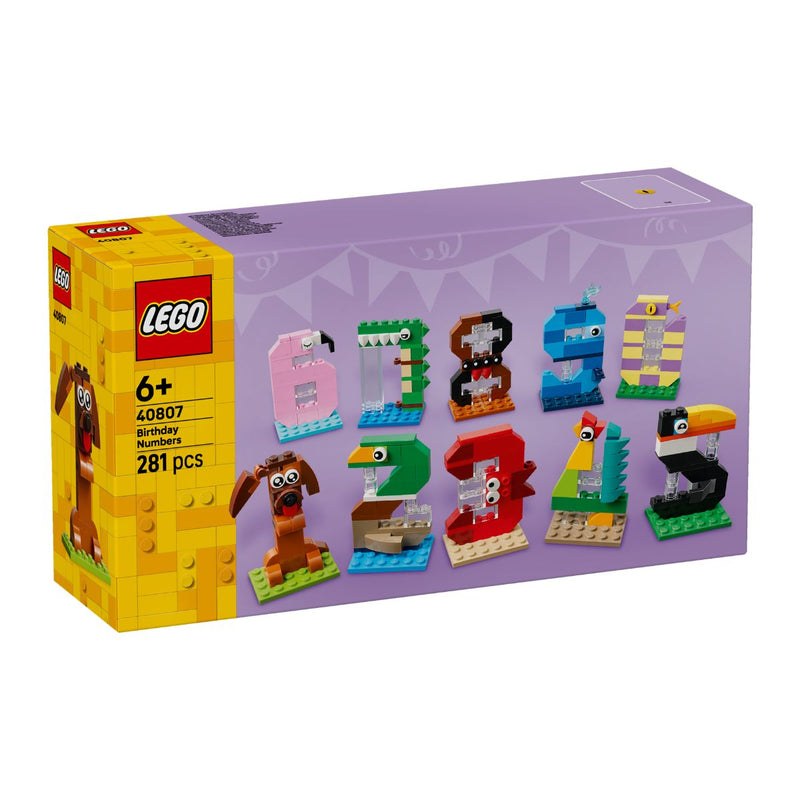 Đồ Chơi Lắp Ráp Con Số Sinh Nhật LEGO SEASONS AND OCCASIONS 40807 (281 chi tiết) - ảnh 3