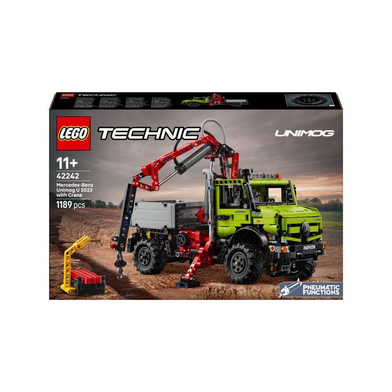 Đồ Chơi Lắp Ráp Xe Mercedes-Benz Unimog U 5023 Kèm Cẩu LEGO TECHNIC 42242 (1189 chi tiết) - ảnh 2