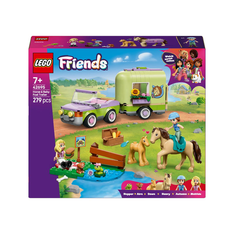 Đồ Chơi Lắp Ráp Rơ-Moóc Chở Ngựa Và Ngựa Con LEGO FRIENDS 42695 (279 Chi Tiết) - ảnh 2
