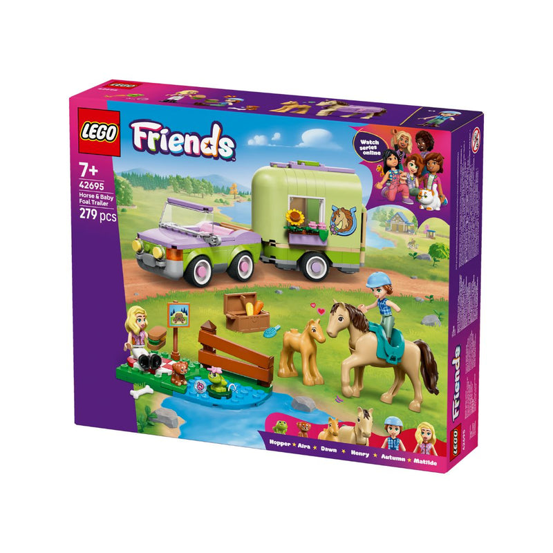 Đồ Chơi Lắp Ráp Rơ-Moóc Chở Ngựa Và Ngựa Con LEGO FRIENDS 42695 (279 Chi Tiết) - ảnh 3