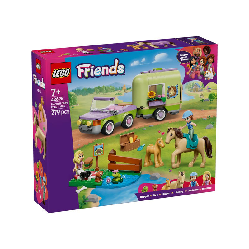 Đồ Chơi Lắp Ráp Rơ-Moóc Chở Ngựa Và Ngựa Con LEGO FRIENDS 42695 (279 Chi Tiết) - ảnh 4