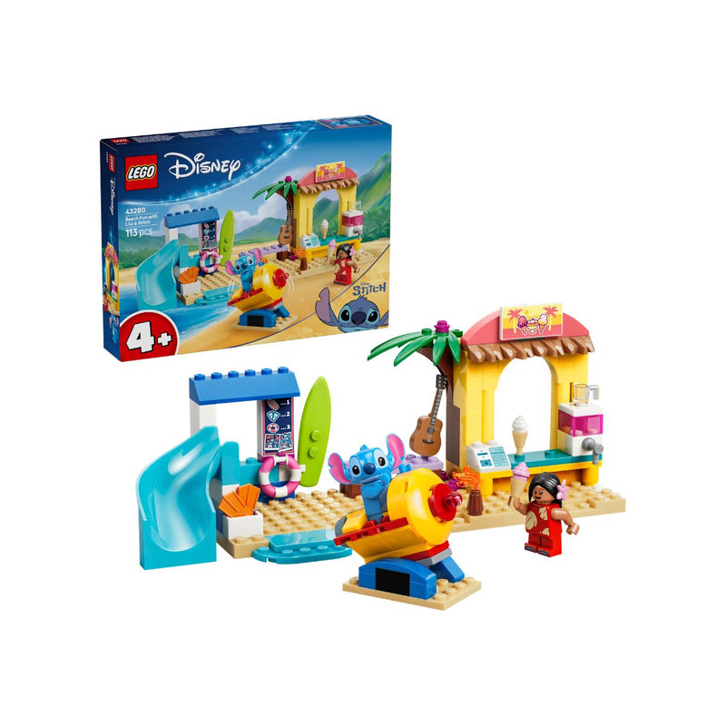 Đồ Chơi Lắp Ráp Vui Chơi Bãi Biển Cùng Lilo & Stitch LEGO DISNEY PRINCESS 43280 (113 chi tiết)