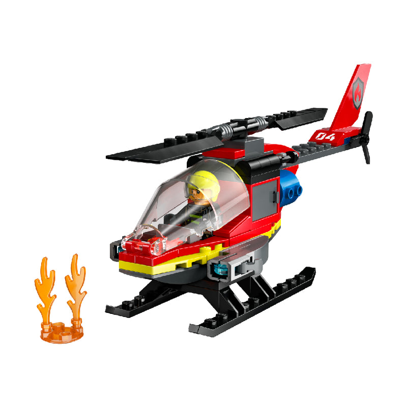 Đồ chơi lắp ráp Trực thăng cứu hỏa LEGO CITY 60411 (85 chi tiết) - ảnh 3