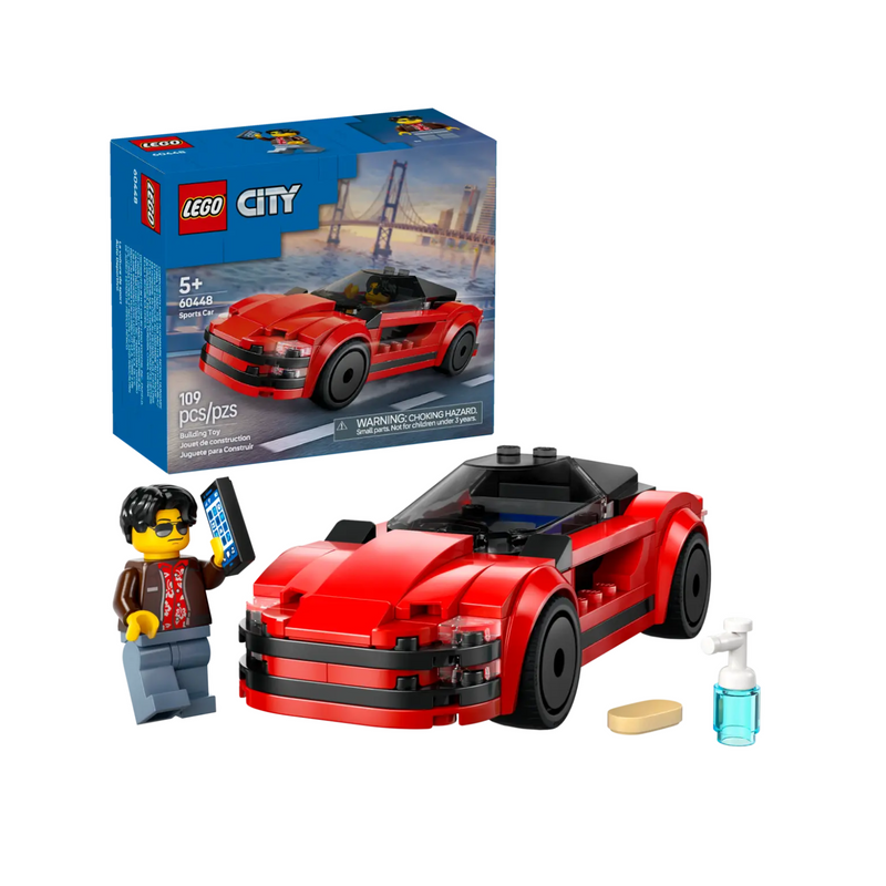 Đồ Chơi Lắp Ráp Xe Thể Thao Màu Đỏ LEGO CITY 60448 (109 chi tiết)