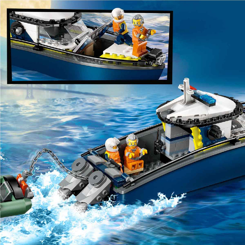Đồ Chơi Lắp Ráp Tàu Cảnh Sát – Truy Bắt Tội Phạm LEGO CITY 60456 - ảnh 6