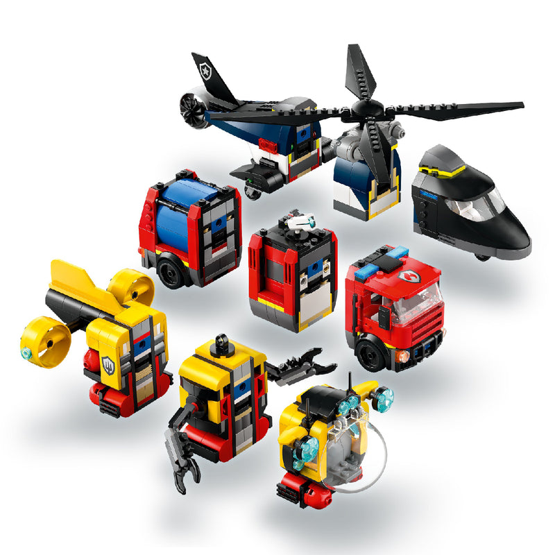 Đồ Chơi Lắp Ráp Máy Bay Trực Thăng, Xe Cứu Hỏa LEGO CITY 60462 (874 chi tiết) - ảnh 4