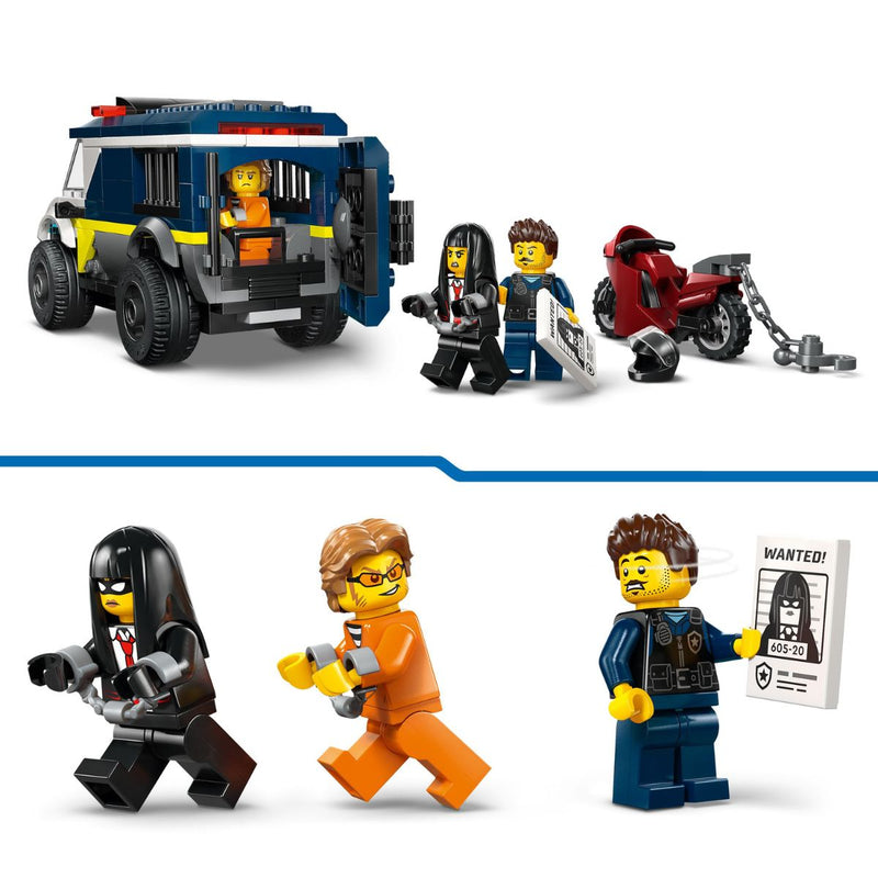 Đồ Chơi Lắp Ráp Xe Cảnh Sát Chuyên Dụng Chở Tù Nhân LEGO CITY 60479 - ảnh 5