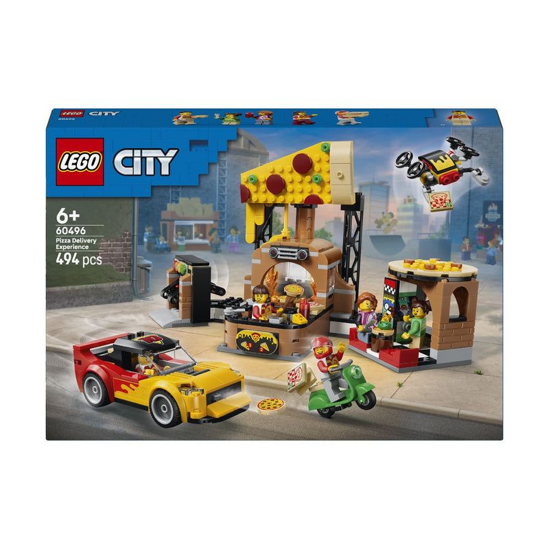Đồ Chơi Lắp Ráp Quầy Bán Và Bộ Phương Tiện Giao Bánh Pizza LEGO CITY 60496 (494 chi tiết) - ảnh 2