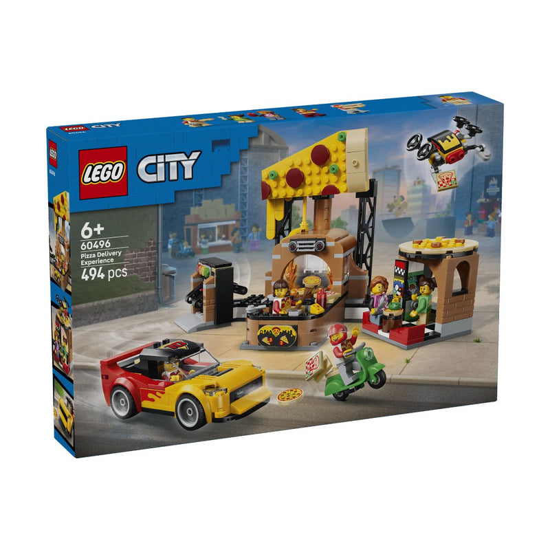 Đồ Chơi Lắp Ráp Quầy Bán Và Bộ Phương Tiện Giao Bánh Pizza LEGO CITY 60496 (494 chi tiết) - ảnh 3