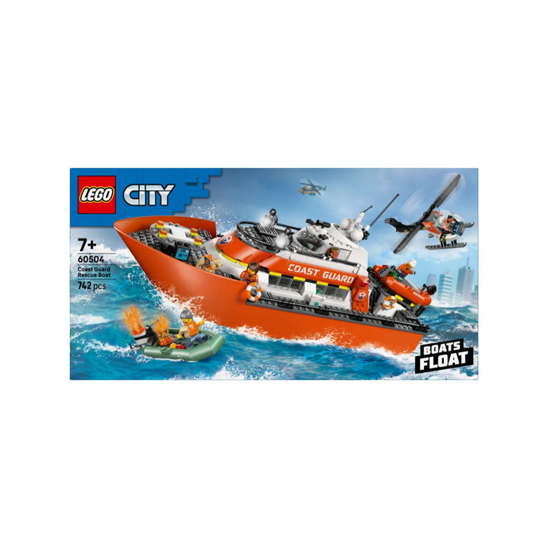 Đồ Chơi Lắp Ráp Tàu Cứu Hộ Và Trực Thăng Bảo Vệ Bờ Biển LEGO CITY 60504 (742 chi tiết) - ảnh 2