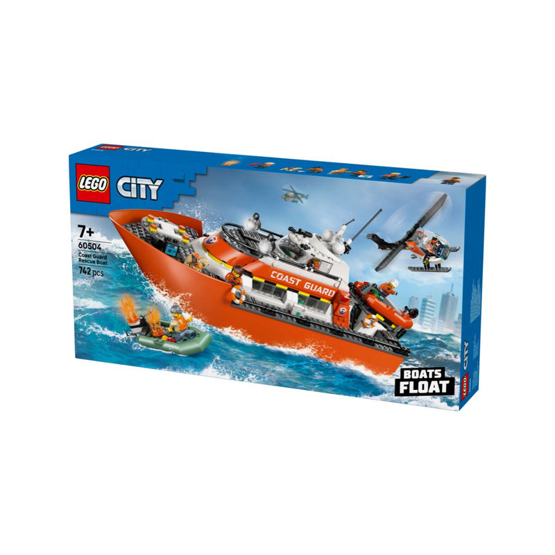 Đồ Chơi Lắp Ráp Tàu Cứu Hộ Và Trực Thăng Bảo Vệ Bờ Biển LEGO CITY 60504 (742 chi tiết) - ảnh 3