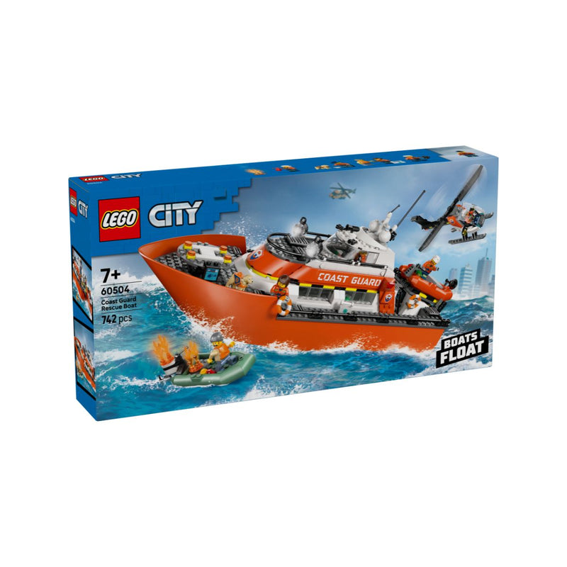 Đồ Chơi Lắp Ráp Tàu Cứu Hộ Và Trực Thăng Bảo Vệ Bờ Biển LEGO CITY 60504 (742 chi tiết) - ảnh 4