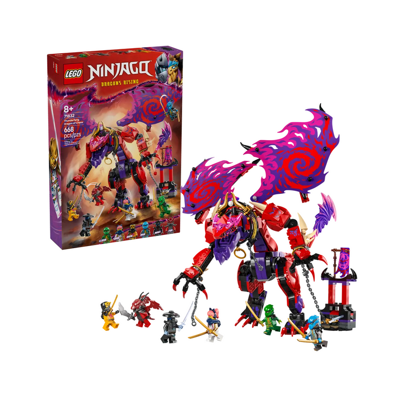 Đồ Chơi Lắp Ráp Rồng Thần Sức Mạnh Thunderfang LEGO NINJAGO 71832 (668 chi tiết)