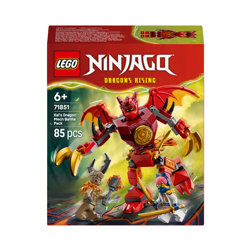 Đồ Chơi Lắp Ráp Bộ Chiến Đấu Chiến Giáp Rồng Của Kai LEGO NINJAGO 71851 (85 chi tiết) - ảnh 2