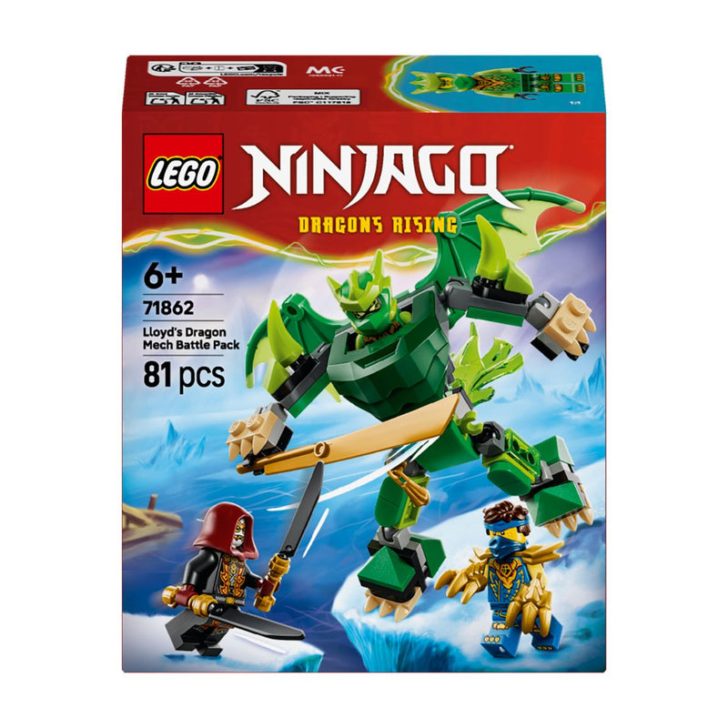 Đồ Chơi Lắp Ráp Bộ Chiến Đấu Chiến Giáp Rồng Của Lloyd LEGO NINJAGO 71862 (81 chi tiết) - ảnh 2