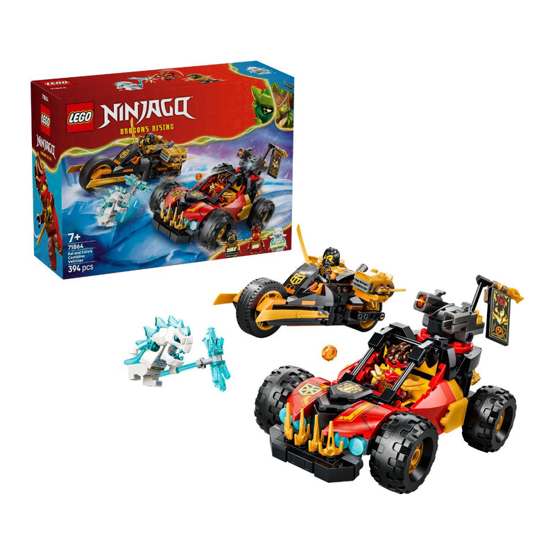 Đồ Chơi Lắp Ráp Bộ Đôi Siêu Xe Chiến Đấu Của Kai Và Cole LEGO NINJAGO 71864 (394 chi tiết)