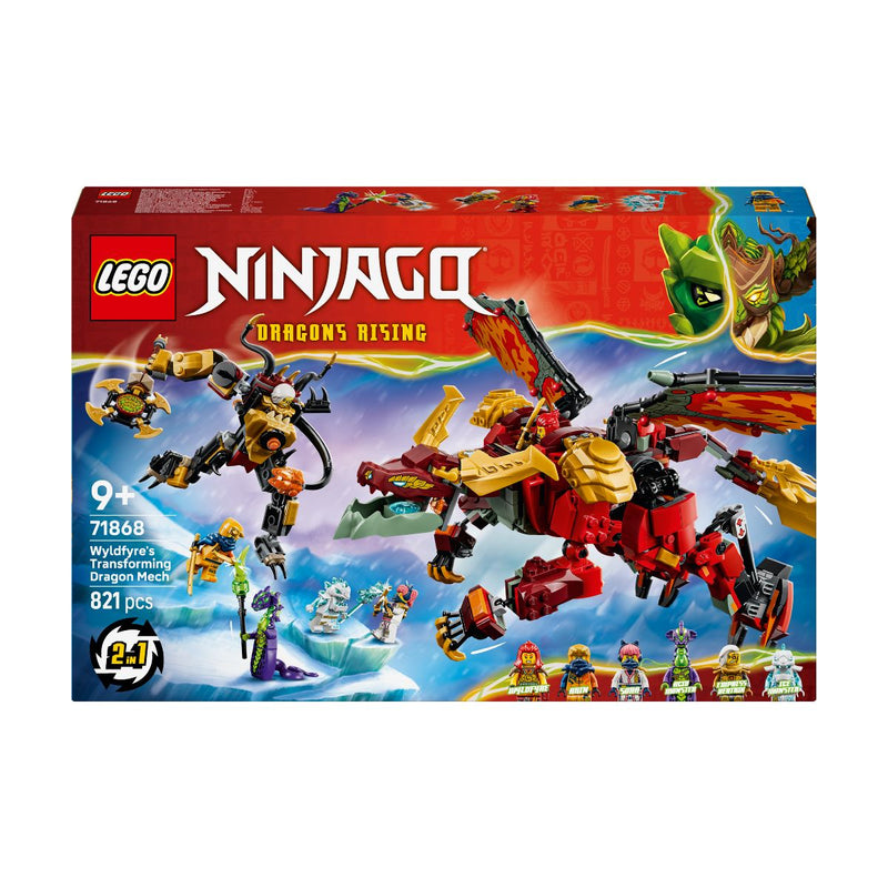 Đồ Chơi Lắp Ráp Chiến Giáp Rồng Biến Hình Của Wyldfyre LEGO NINJAGO 71868 (821 chi tiết) - ảnh 2