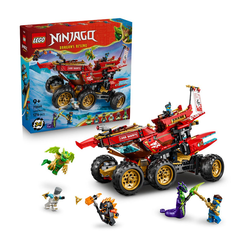 Đồ Chơi Lắp Ráp Chiến Hạm Land Bounty LEGO NINJAGO 71869 (1214 chi tiết)