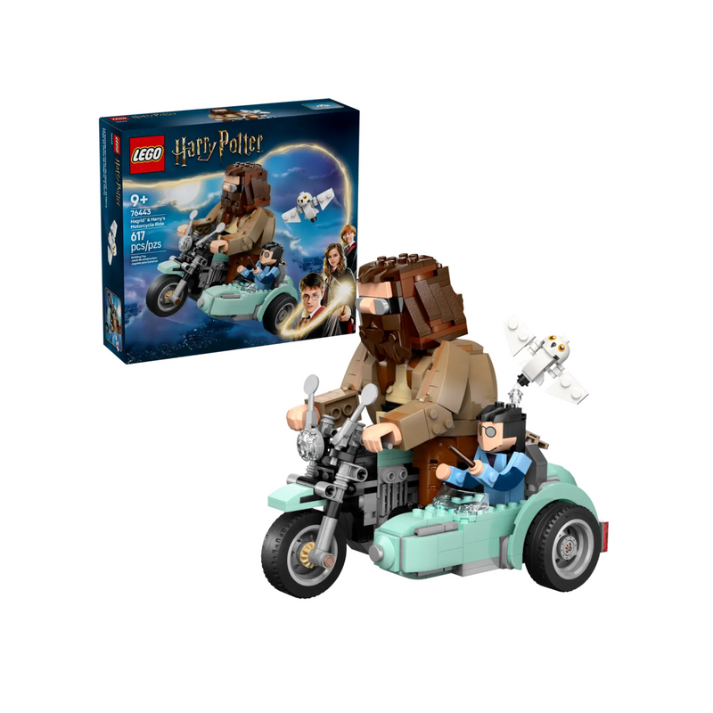 Đồ Chơi Lắp Ráp Mô Tô Bay Cùng Bác Hagrid và Harry LEGO HARRY POTTER 76443 (617 chi tiết)