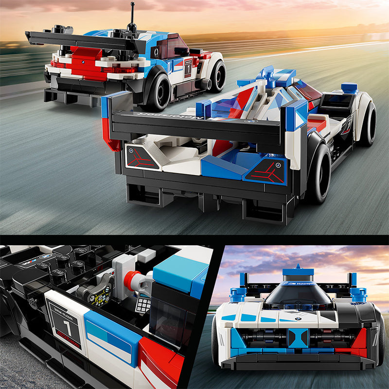 Đồ chơi lắp ráp Siêu xe BMW M4 GT3 & BMW M Hybrid V8 LEGO SPEED CHAMPIONS 76922 - ảnh 5