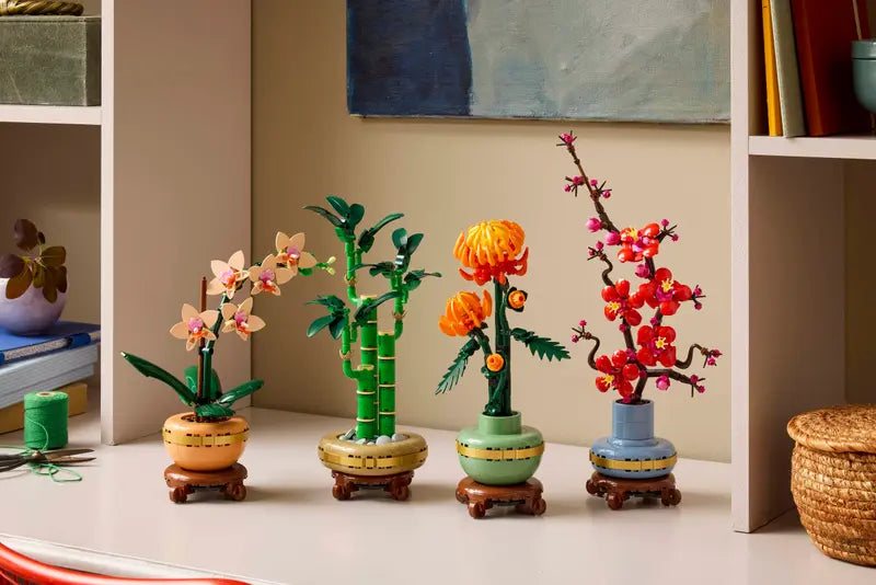 Đồ Chơi Lắp Ráp Combo Đào Lan Cúc Thần Tài LEGO BOTANICALS CBTET - ảnh 2